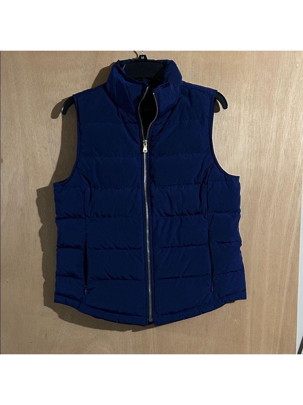 Talbots Navy Blue Puffer Vest